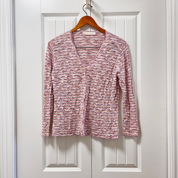 Vintage Camela Knit Pastel Cardigan Pink - Picture 2 of 15